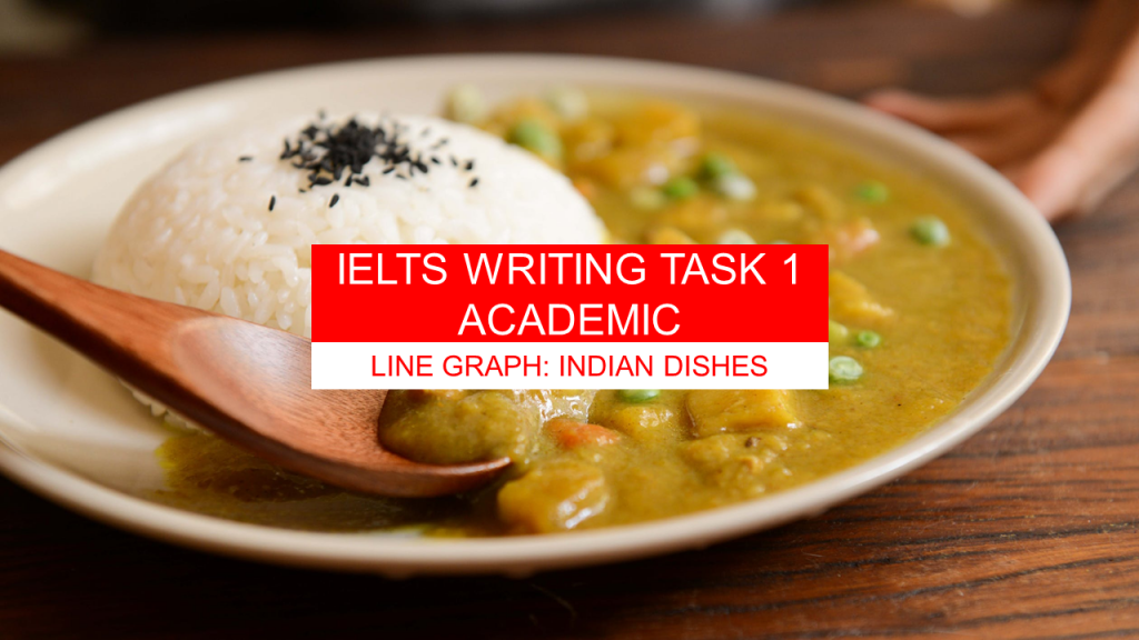IELTS Academic Task 1 - Line Graph , Indian Restaurant