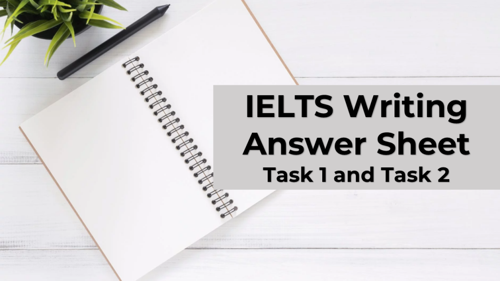 Ielts And Toefl Writing Answer Sheet Educatorian