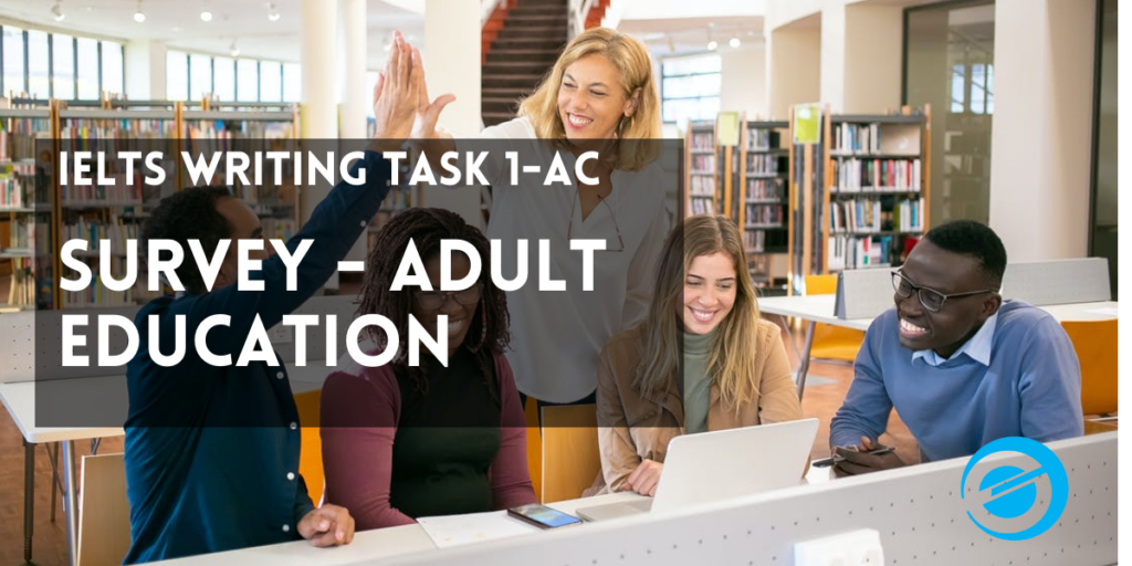 IELTS Academic Writing Task 1: Survey of Adult Education