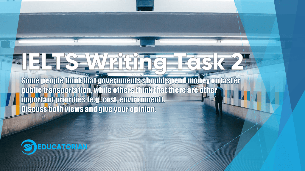 IELTS Writing Task 2 – Faster Public Transportation
